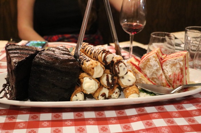 Buca di beppo dessert menu