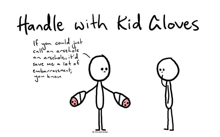 Gloves handle kid