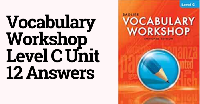 Vocab workshop level c unit 2