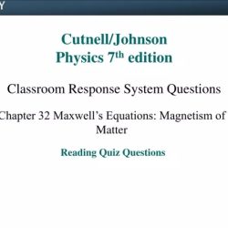 Cutnell and johnson physics 12th edition