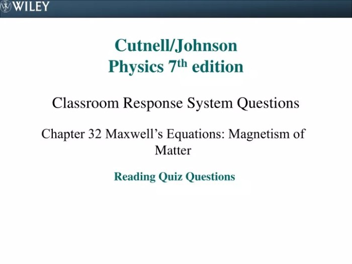 Cutnell and johnson physics 12th edition