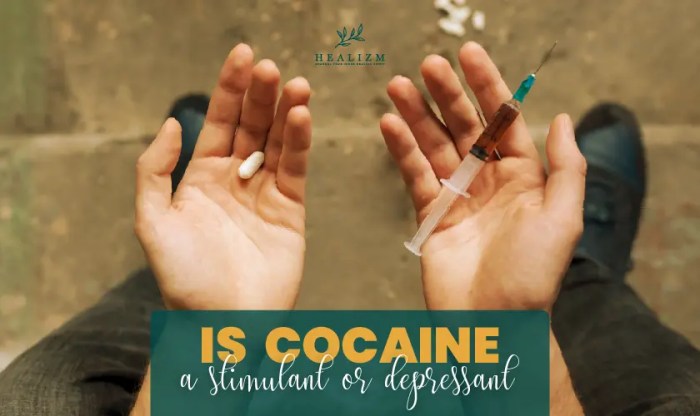 Is cocaine a stimulant or depressant